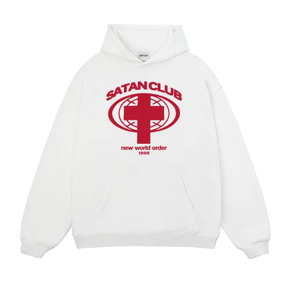 Harajuku Streetwear Men's Satan Aesthetic Tops Goth Y2k