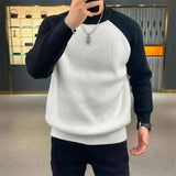 Casual Patchwork Knitted Sweater for Men