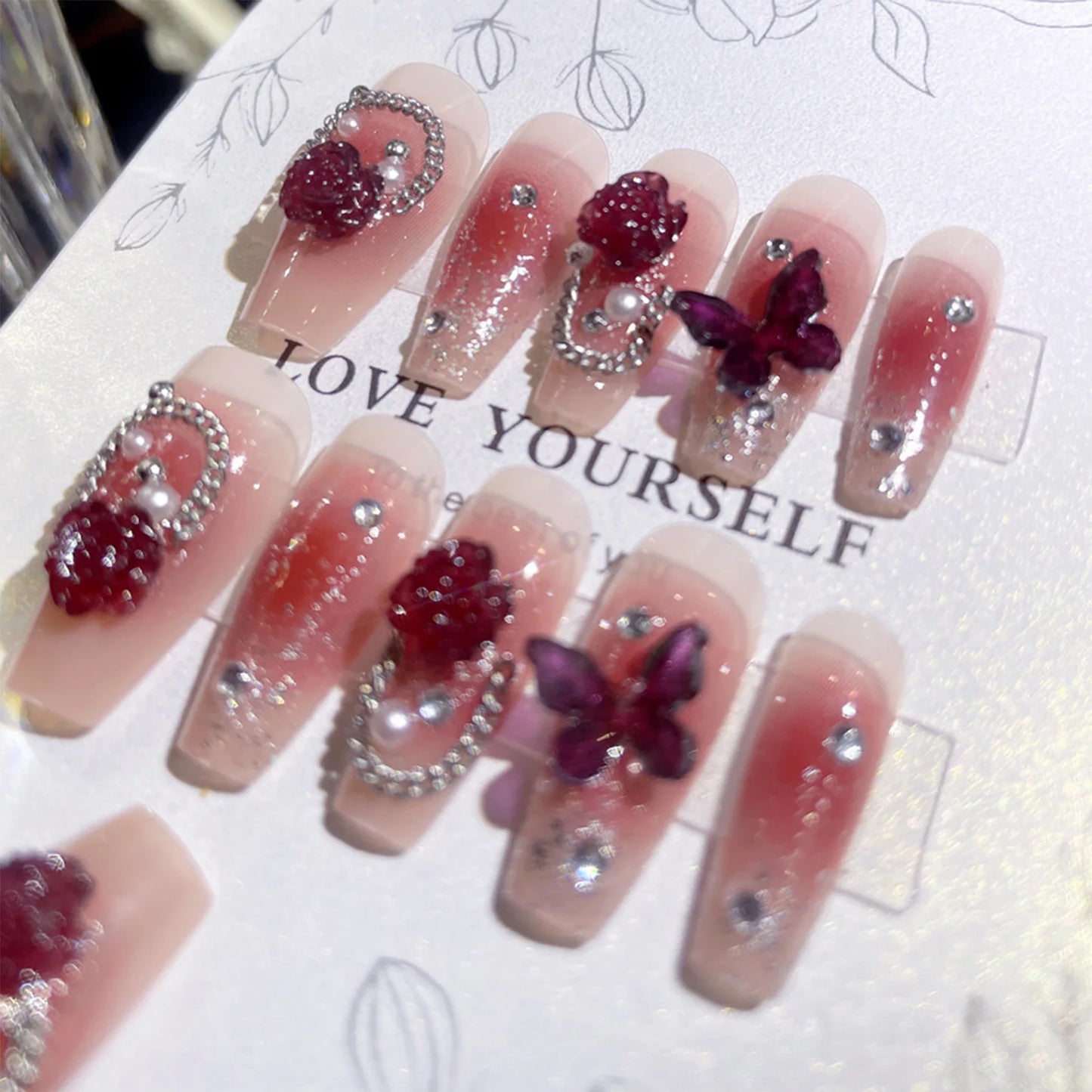 Romantic Red Nail Art