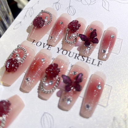 Romantic Red Nail Art