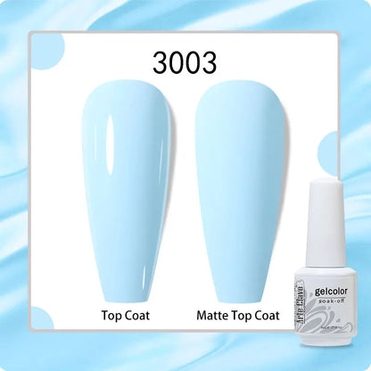 8ml Pure Color Gel Nail Polish Nail Art Manicure Semi Permanent