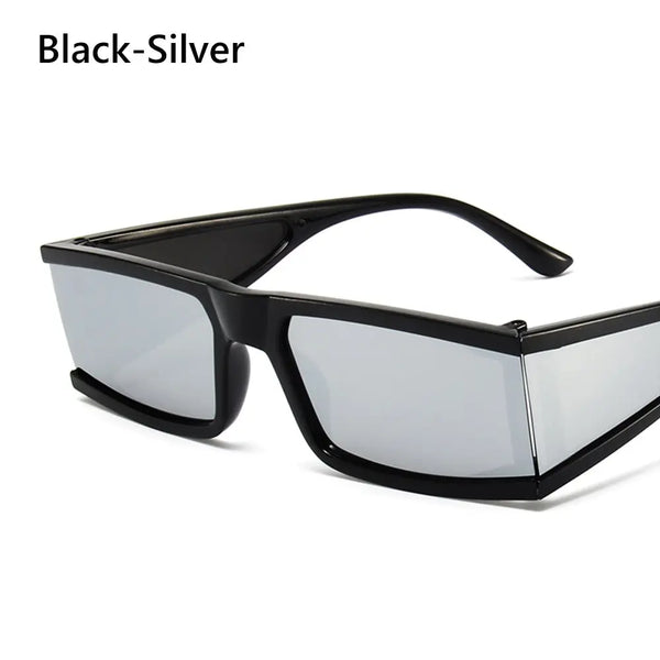 UV400 Rectangle Punk Designer Sunglasses Women