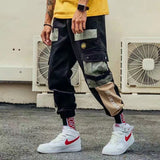 Joggers Cargo Pants for Men Casual Hip Hop Color Sweatpants Streetwear