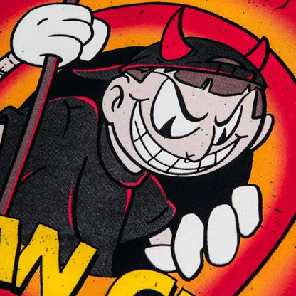 Oversized Streetwear Satan Print Tshirt Cotton Hip Hop Aesthetic Goth Y2k