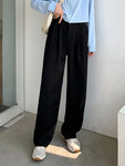 High Waist Suit Pants For Women Office Chic With Loose Fit