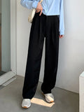 High Waist Suit Pants For Women Office Chic With Loose Fit