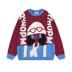 Harajuku Cartoon Baggy Japanese Knitwears Pullover Sweater