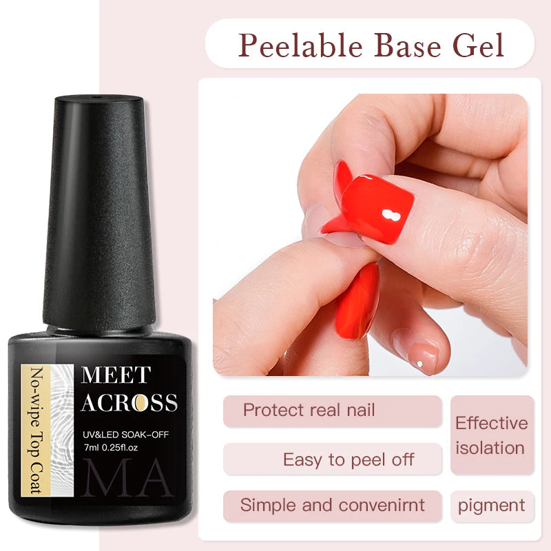 7ml Super Top Coat Gel Nail Base Gel Matte Top Coat Semi-Permanent