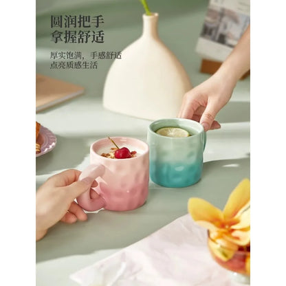 Original French Style Mug Ceramic Cup Household Dopamine Couple Water