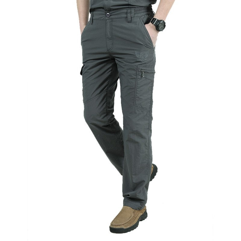 Military Pants Men Tactical Waterproof Thin Quick Dry Casual