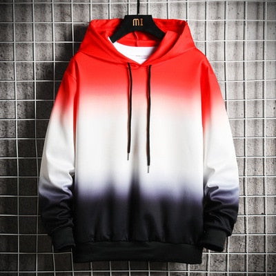 New Mens Casual Hoodies High Street Harajuku Hooded Sweatshirts Fashion - xinnzy