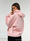 Womens Sherpa Fleece Hoodie Oversized Pullover Sweatshirt Fall Winter