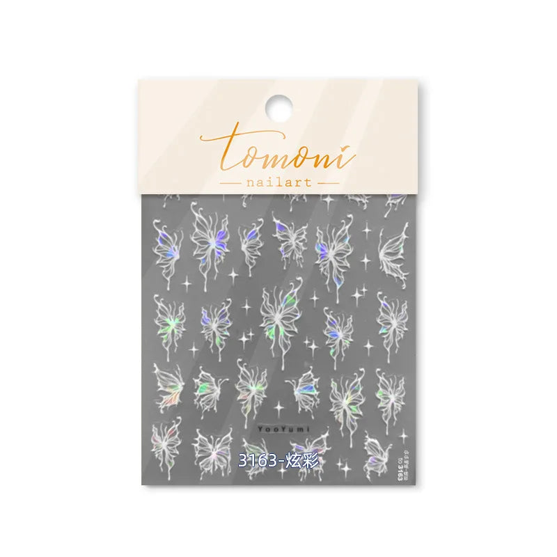 Bronzing Gilded Butterfly Nail Art