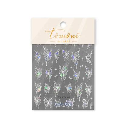 Bronzing Gilded Butterfly Nail Art