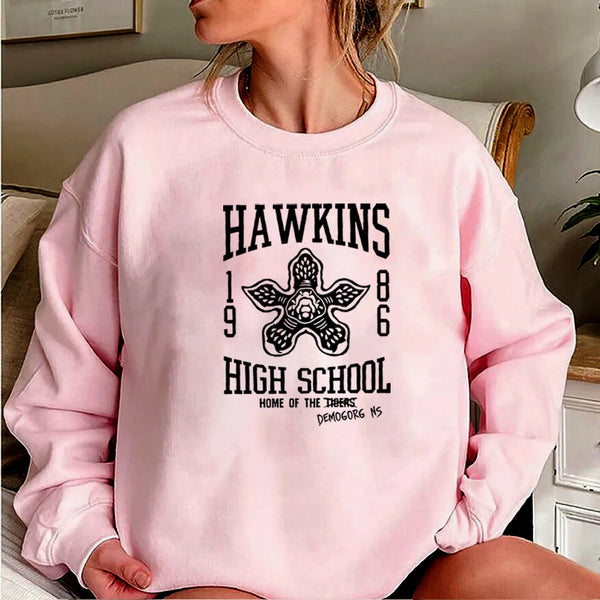 Eleven’s Hawkins School Demogorgon Sweatshirt Stranger Hoodie