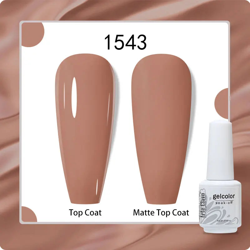 8ml Pure Color Gel Nail Polish Nail Art Manicure Semi Permanent