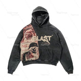 Hoodies American Goth Streetwear