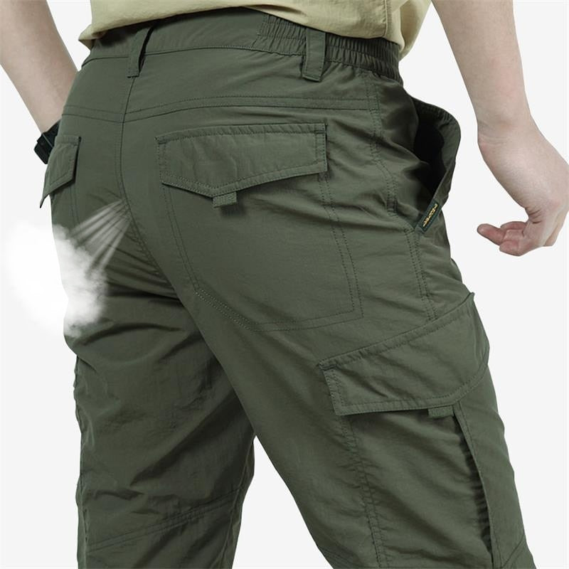 Tactical Cargo Pants Mens Lightweight Army Military Waterproof Quick Dry