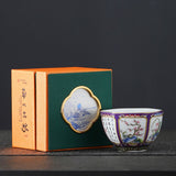 Mugs Household Afternoon Teacups Enamel Retro Ceramic Cup