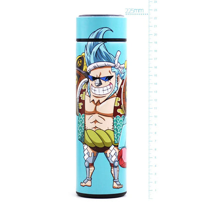 One Piece Cartoon Anime Figure Vacuum 480ML Cup Luffy Zoro Sanji Cosplay