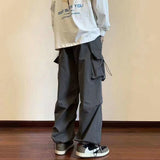 Cargo Pants Men Streetwear Hip Hop Black Harajuku Elastic Waist Harem Ankle length
