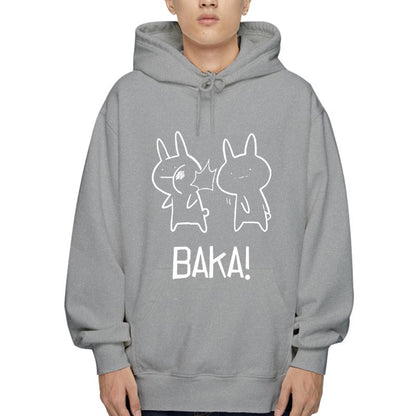 Men Hoodies Fleece Baka Outerwear For True Otakus