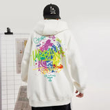 Herbst Graffiti Brief gedruckt Pullover Hip Hop Hoodies für Männer