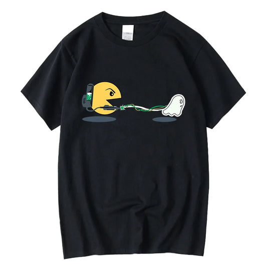 Casual Men's T-shirt Funny Design Print Loose O-neck Short Sleeve