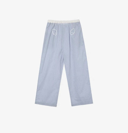 Women's Plaid Baggy Sweatpants Harajuku Wide Leg Retro Flare Pants