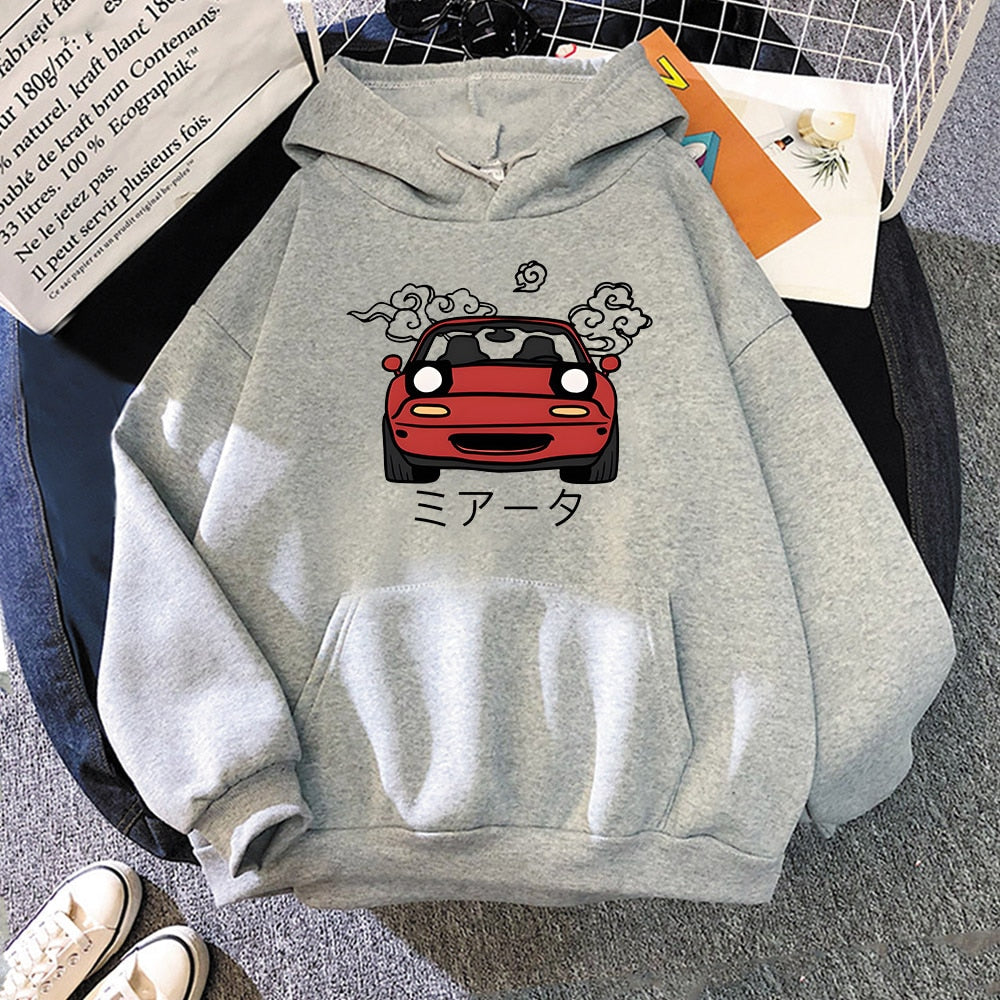 Men Hoodies JDM Japanese Automotive Printed Pullover