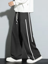 Mens Baggy Cotton Joggers Korean Streetwear Loose Casual Pants
