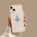 Transparente Handyhülle mit Delfin- und Walmotiv für das iPhone