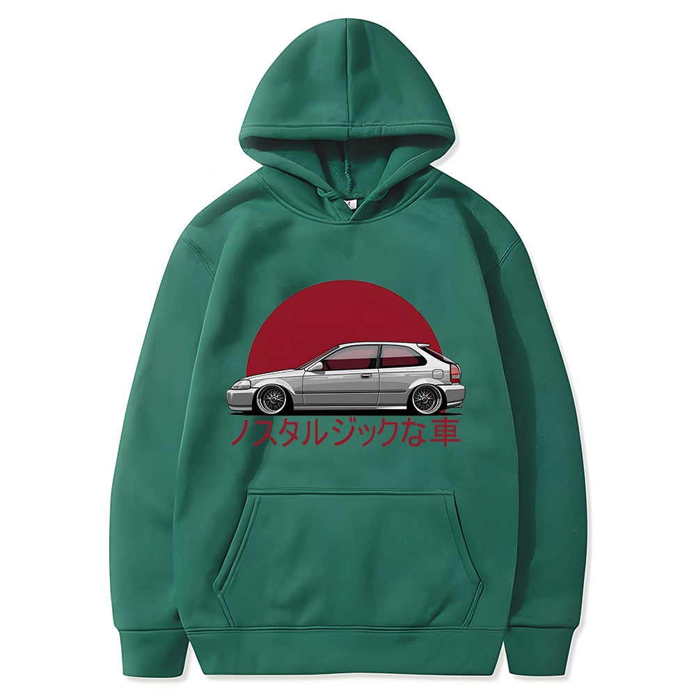 Männer Hoodie Auto Jdm japanische Streetwear Pullover