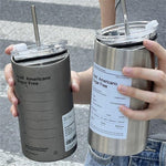 Mug Coffee Cup  Stainless Steel Water Drinks