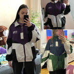 Women Jacket Embroidery Bomber Windbreaker