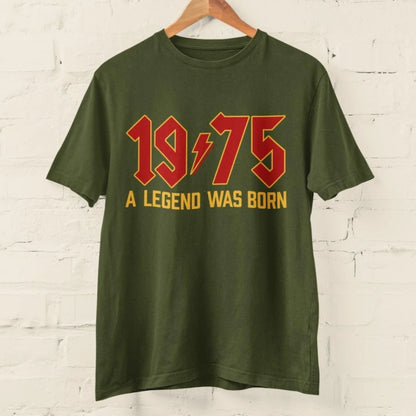 1975 Legend 50th Birthday Retro Rock T-Shirt