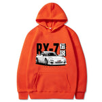 Männer Hoodies Harajuku RX7 FD Drift Japanische Autos Casual