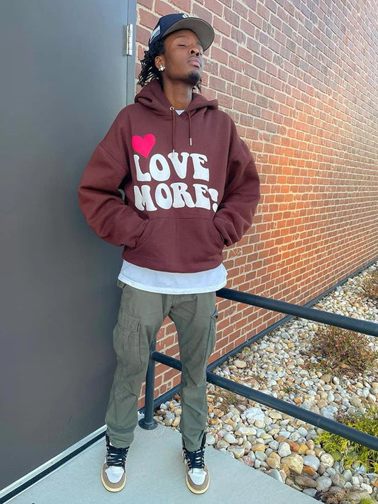 Männer Casual Hoodies Print Brief Tops Mode Streetwear Dick