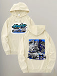 Men's Retro Racing Print Hip Hop Hoodie