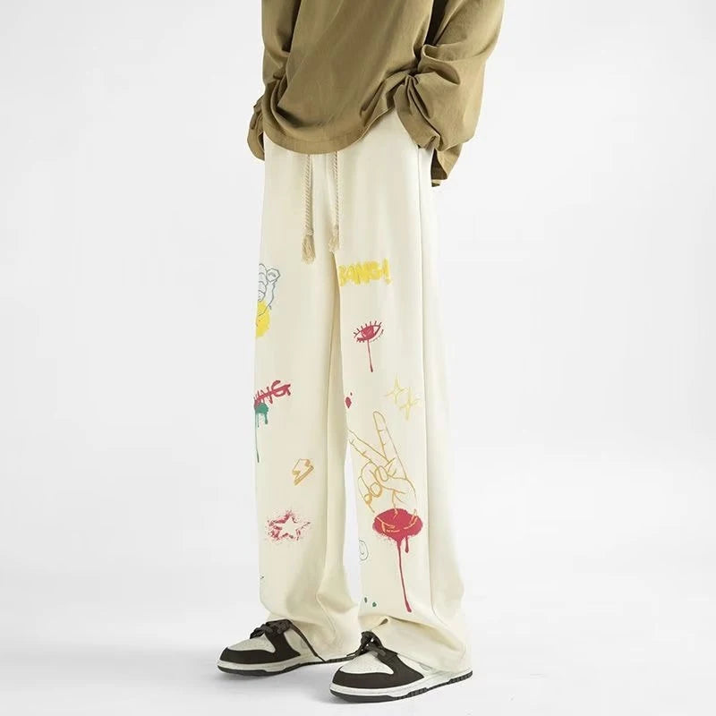 Hip Hop Streetwear Wide-leg Men Pant