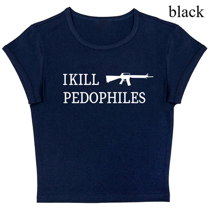 Grunge Punk Hip Hop Y2K Womens T-Shirt Short Sleeve Chic Fashion