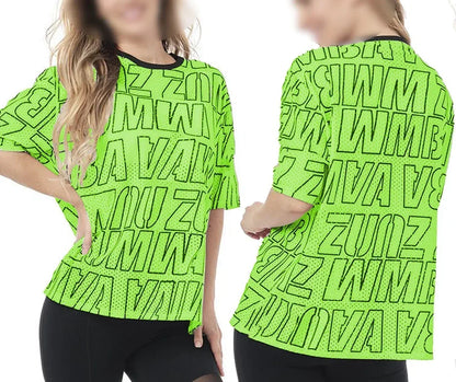 Summer Fitness Tshirt - Loose Dance/Yoga Quick Dry Top