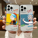 Ricks and Morties Handyhülle für iPhone Plus, weiche, transparente Silikonhülle