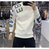 Flash Reflective Men Shirt Colorful Letter Print Urban Tee