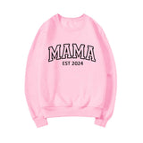 Mama Est 2024 Sweatshirt Mothers Comzy Crewneck