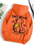 Funny Bear Cartoon Hoodie Women Fleece Casual Top