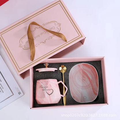 Mugs With Lid Coffee Cup Usb Coaster Warmer Pad Constant