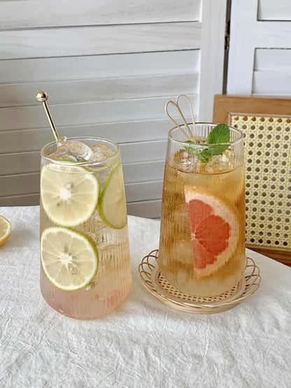 500ml Fruit Tea Cup Cold Drink Juice Drink Cup Household High Value Glass