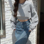 Women Sweatshirt Long Sleeve Neck Casual Top Blouse