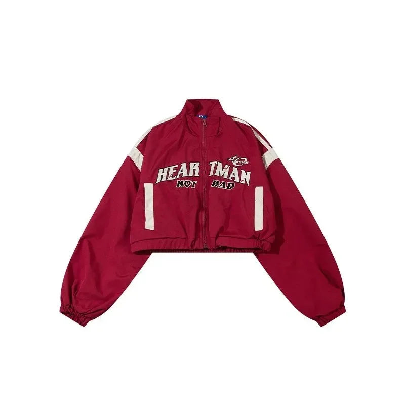 American Gothic Retro Women's Street Baseball Jacket Autumn Winter